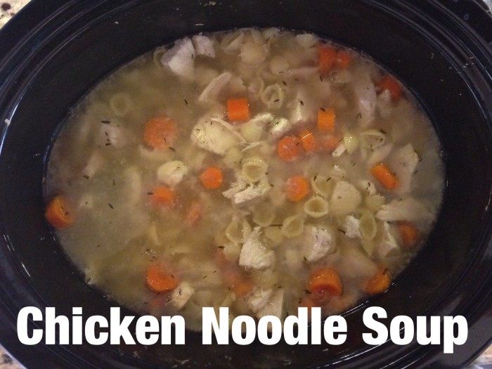 Crock Pot Chicken Noodle Soup